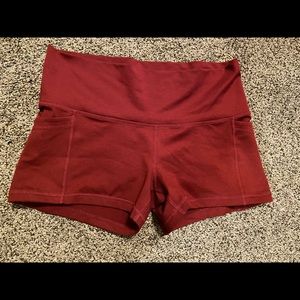 PopFlex Active Maroon Shorts